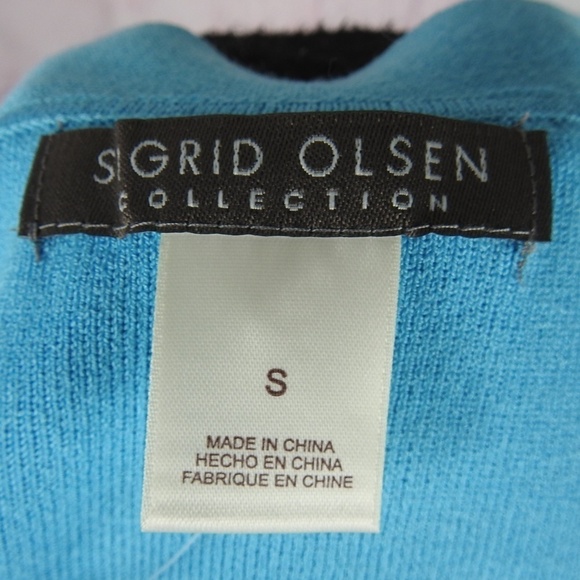 SIGRID Olsen Blue Long Sleeve Top Small NWT - Picture 5 of 5